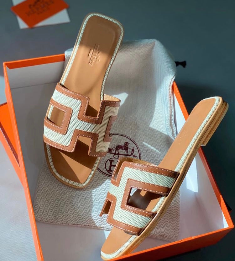 Mules Hermès Oran Denim